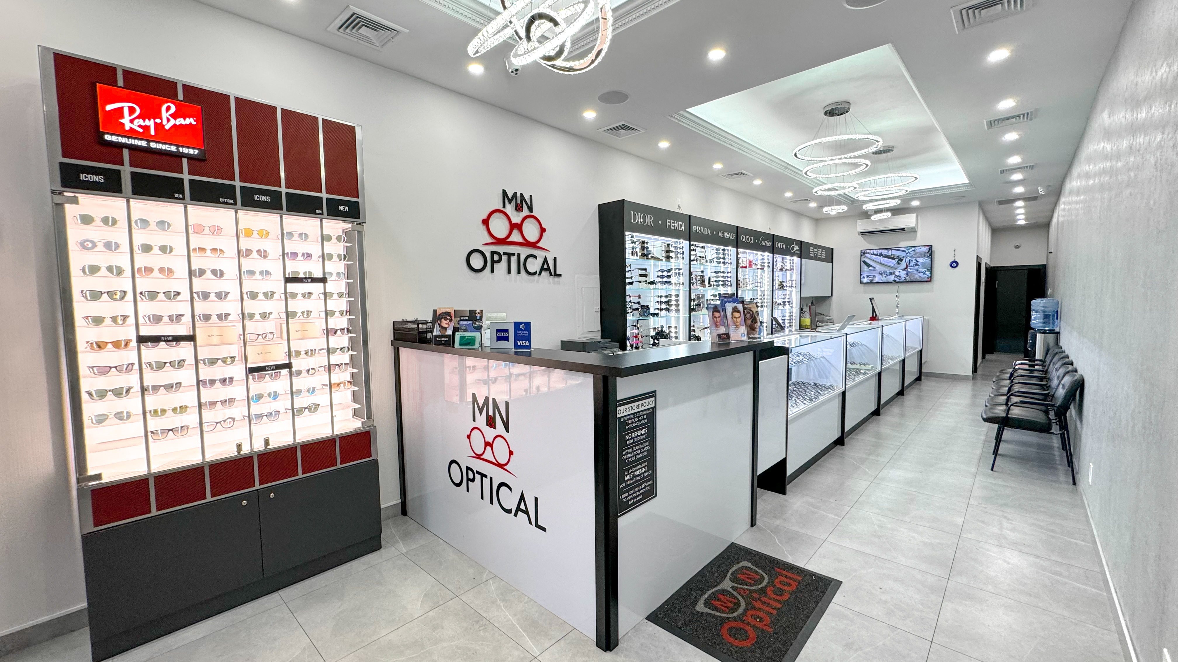 M&N Optical Store Interior